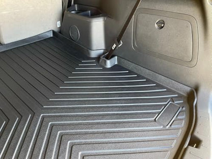Cargo Liner for Ford Explorer 2011-2019 – Weather-Resistant Protection Trunk Mat for SUV with Raised Lip–Non-Slip Car Trunk Tray Rubber–Easy to Install–3D Shaped Laser Pre-Cut Design