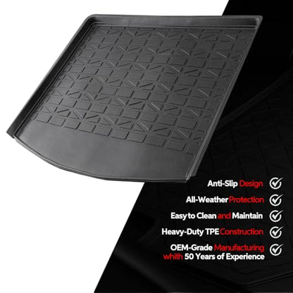 CX5 Trunk Mat for SUV Vehicles – All Weather Car Floor Mats, Heavy Duty Rubber Cargo Liner for Back of CX-5 SUV Trunk Cover – Car All Weather, Auto Floor Mats, Cargo Liners