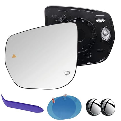EAP Driver Side Mirror Glass Compatible With Jeep Grand Cherokee 2022-2026, Grand Cherokee L 2021-2026, Heated With Blind Spot Without Auto Dimming, 68522815AA 68522819AA 68522817AA - color: Driver - Heated + Blind Spot