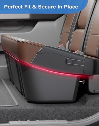 FengYu Under Seat Storage Box Compatible with 2015-2026 Ford F-150 F150 SuperCrew Cab, 2017-2026 F-250/F-350/F-450/F-550 Super Duty,F-150 Rear Underseat Storage Truck Organizer Tool Box - size: 2015-2026 F150 & 2017-2026 F250 F350 F450 F550