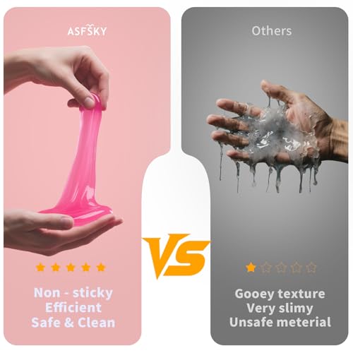 ASFSKY Car Cleaning Gel (Red,watermelon) Cleaning Putty Universal Dust Cleaning Car Interior Cleaner Keyboard Dust Remover Car Slime Gifts for Men Women girl（1 pack） - color: red