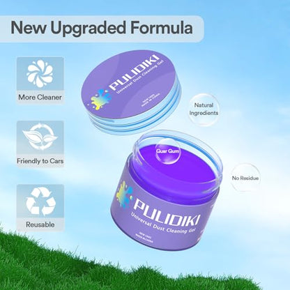 PULIDIKI Car Cleaning Gel Cleaning Putty Car Interior Cleaner Car Detailing Kit Car Cleaning Slime Car Cleaning Supplies Car Accessories Gifts for Men Women Purple - color: Purple