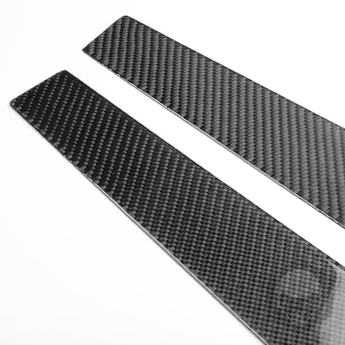 NVCNX Real Premium Carbon Fiber Compatible with Hyundai Veloster 2012 2013 2014 2015 2016 2017 Accessories Car External Window B Pillar Post Cover Exterior Trim - color: Window B Pillar
