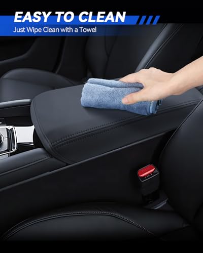 Mazda 3 Armrest Cover for 2019-2024 2025 2026 Mazda 3 Accessories Center Console Middle Lid Pad Protector for Car Elbow Rest - size: For 2019-2026 Mazda 3