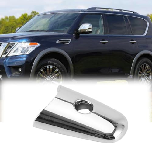 Front Car Exterior Door Handle Cover with Keyhole Outside Door Handle Escutcheon for Nissan Armada 2017-2020 Infiniti QX60