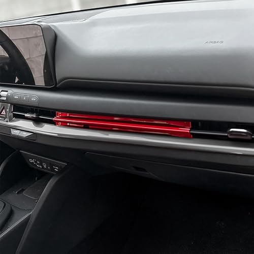 Air Vent Cover Trim, Car Dash Cover Trim, Center Console Dashboard Cover, Compatible with Kia K4 2025 Accessories (Red) - color: Red