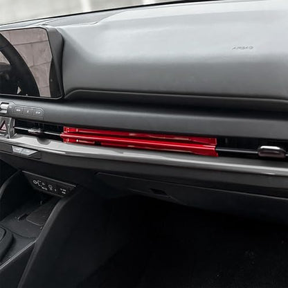 Air Vent Cover Trim, Car Dash Cover Trim, Center Console Dashboard Cover, Compatible with Kia K4 2025 Accessories (Red) - color: Red