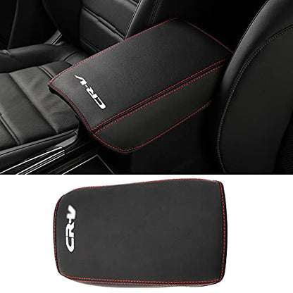 LEXLEY Armrest Box Cover Center Console Pad Waterproof Anti-Scratch Leather Protector Covers For CRV CR-V 2017 2018 2019 2020 2021 2022-Red Stitches - color: Red Stitches