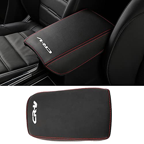 LEXLEY Armrest Box Cover Center Console Pad Waterproof Anti-Scratch Leather Protector Covers For CRV CR-V 2017 2018 2019 2020 2021 2022-Red Stitches - color: Red Stitches