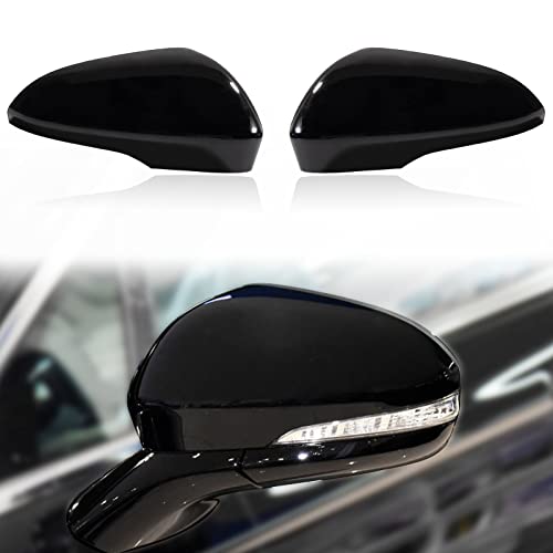 Door Rearview Mirror Cover Cap Housing Protective Cover for Exterior Mirrors Fit for Ford Fusion 2013-2018【Only for North American Version】‎A02RVP1201ABK (Black, Right Passenger Side) - color: Black Right Passenger Side