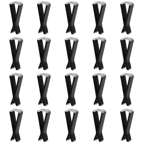 Bonsicoky 20 Pcs Square Head Car Vent Clips with Box, Air Freshener Clips for Office Home Car Air Conditioner Outlet, Black - color: Black, size: 20 Pcs