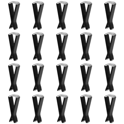 Bonsicoky 20 Pcs Square Head Car Vent Clips with Box, Air Freshener Clips for Office Home Car Air Conditioner Outlet, Black - color: Black, size: 20 Pcs