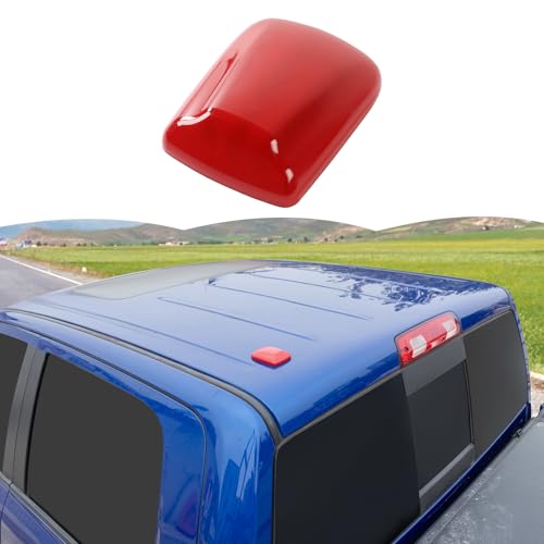 RT-TCZ Roof Antenna Cover Trim Decoration Exterior Accessories for Dodge Challenger 2009-2024,for Dodge Charger 2010-2024,for Dodge Ram 2010-2015 (Red) - color: Red