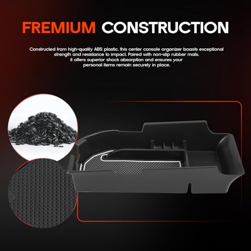 Rogierra for LE XLE XSE 2018-2023 2024 Car Center Console Organizer Tray Center Armrest Storage Box