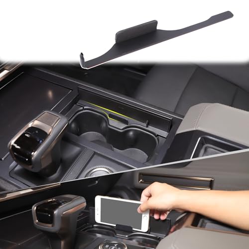 for Hummer EV SUV Pickup Accessories Cup Holder Insert Organizer,Cup Holder Expander for Car, Cup Holder Pocket Organizer,Designed for Things Like Phones and Glasses for 2022-2024 2025+ (Black)