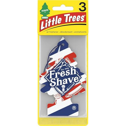 Little Trees Car Air Freshener 6-Pack (Fresh Shave) - size: 6 Count (Pack of 1)