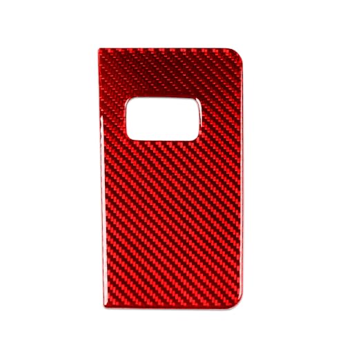 Real Red Carbon Fiber Car Driver Side Fuse Box Switch Panel Anti-Scratch Sticker Auto Interior Trim Compatible with Ford Explorer(U625)XLT/Limited/ST/Platinum/Platinum Hybrid 2020 2021 2022 2023 - color: Fuse Box Panel