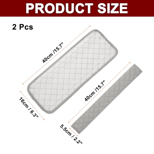 HARFINGTON 2pcs Shoulder Strap Cushions 15.7 Inch Car Seat Belt Pads Cover Auto Seatbelt Strap Shoulder Pad Automotive Seat Belt Cushion Pad for Auto SUV Truck, Grey - color: Grey, size: 15.7 Inch