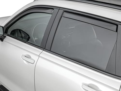 WeatherTech Custom Fit Side Window Deflectors for Honda CR-V Hybrid - (821071IM), Dark Tint - color: Dark Tint