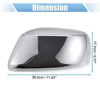 X AUTOHAUX 1 Pair Car Exterior Chrome Plated Full Mirror Cover Covers Cap Overlay for Nissan Frontier for Nissan Pathfinder for Nissan Xterra 2005-2015, Chrome Tone