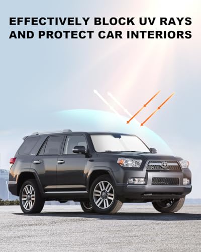 2026 Upgrade Front Windshield Sunshade fit for Toyota 4Runner 2010-2026 Reflector Foldable Car Shade Automotive Windshield Sunshades for Toyota 4Runner Windshield Sun Shade |Keeps Your Vehicle Cool| - size: Fit for Toyota 4Runner 2010-2026
