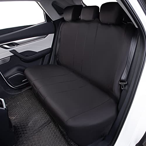 Flying Banner Rear Bench car seat Covers car seat Protectors Split 40/60 50/50 60/40 (Solid Black, Better) - color: Solid Black, size: Better