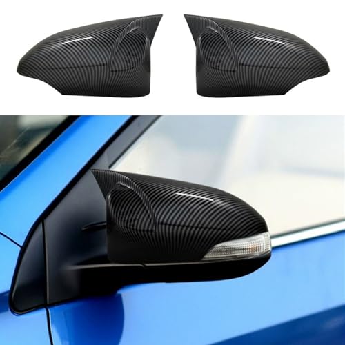 Blazeray Car Styling ABS Door Ox Horn Rear View Mirror Shell Cover Caps Trim Exterior Decoration Accessories for For Toyota Corolla 2014-2019, Not Fit for 2019 Corolla Hatchback(Carbon Fiber) - color: Carbon Fiber, size: For Corolla 2014-2019