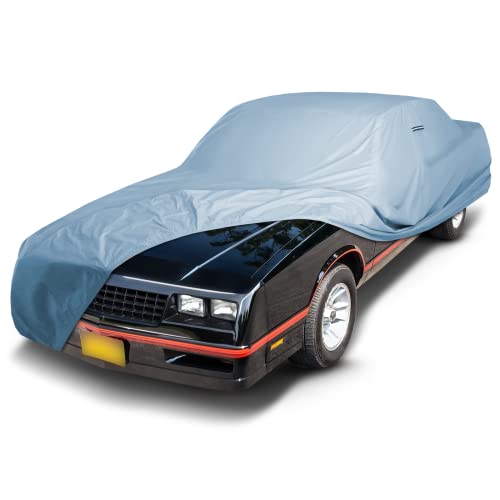 iCarCover Custom Car Cover for Chevy Monte Carlo, Waterproof All Weather Rain Snow UV Sun Protector Full Exterior Indoor Outdoor Car Cover (Year Fits 1978-1988) - color: Sky Gray, size: 27. Chevy Monte Carlo 1978-1988