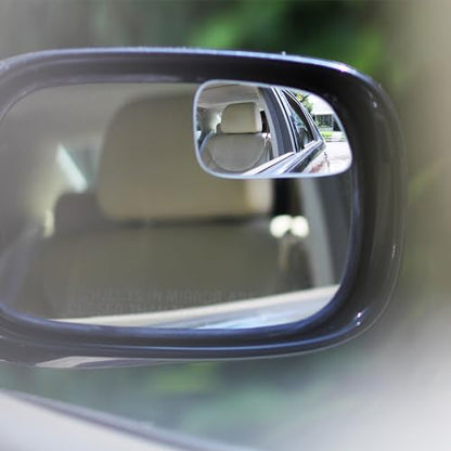Blind Spot Mirrors for Cars - by Safe View Company - Change Lanes Confidently - Made from Real Convex Glass - Long Lasting - Easy Peel & Stick (Falcon), SVCBAME23 - size: Falcon