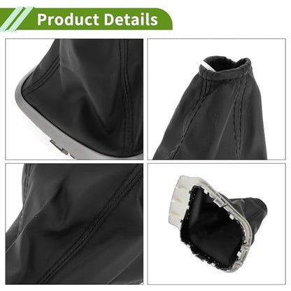 Gear Shift Stick Gaiter for Chevrolet Sonic 2012-2020 Car Black Gear Stick Knob Cover Boot Shift Cover Faux Leather 1 Pc