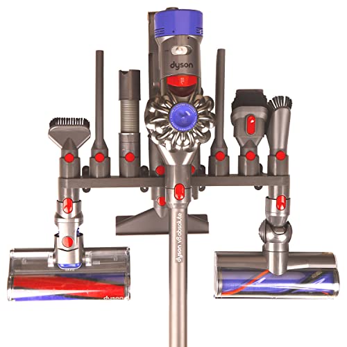 Attachments Holders Compatible with Dyson Gen 5 G5 V15 V12 V11 V10 V8 V7 Vacuum Cleaners – Double Mount with 10 Slots, Wall or Dock Installation, Durable ABS Plastic Design - style: Holder Attachments