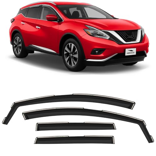 Voron Glass in-Channel Extra Durable Rain Guards for Nissan Murano 2015-2024, Window Deflectors, Vent Window Visors, 4 Pieces - 200483 - color: For Murano 15-24