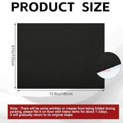 Universal Cargo Liner Mat, 61" x 72.8" Felt Cargo Liner Trunk Mat with Non Slip Backing, Protective Dog Seat Cover to Protect Vehicle Interior for SUV Trucks Vans and Cars, Waterproof