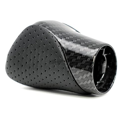 Gear Shift Knob Shifter for Lexus ES GS GX is NX RC RX 200t 300 350 3450h 450hL 350L (Punched Black Leather/Carbon Pattern) - color: Punched Black Leather / Carbon Pattern
