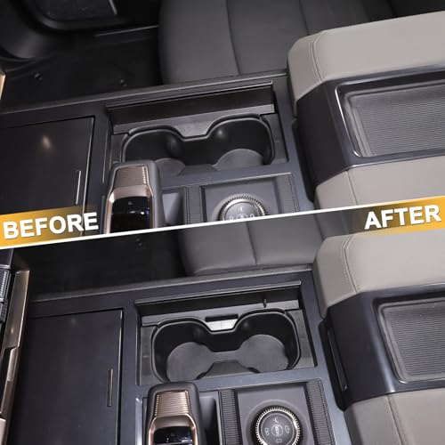 for Hummer EV SUV Pickup Accessories Cup Holder Insert Organizer,Cup Holder Expander for Car, Cup Holder Pocket Organizer,Designed for Things Like Phones and Glasses for 2022-2024 2025+ (Black)