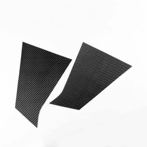 Black Carbon Flakes Compatible with Chevy/Chevrolet Malibu 2016-2025 2017 2018 2019 2020 2021 2022 2023 2024 Accessories Car B Pillar Side Windshield Outer Cover Exterior Trim Decal 6pcs - color: B-pillars