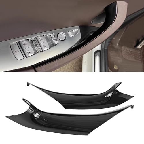 Car Door Handles Covers for BMW X3 G01 2018-2024 and X4 G02 2019-2024 Left and Right Side Interior Door Handle Decorative Covers (2PCS Piano Black) - color: 2PCS Piano black
