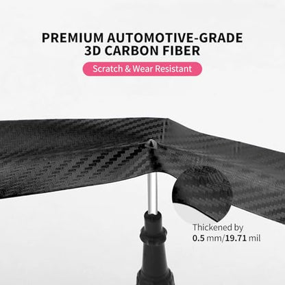 Carbon Fiber Vinyl Wrap for Cars Door Protector Edge Guards 0.5mm Thick 33ft Length Multi Width Options Universal Fit Hood Trunk Dashboard Motorcycle More (2In x 33Ft) - size: 2In x 33Ft (0.5mm)