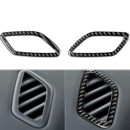 Generic Auto Dashboard Both Sides Air Vent Wind Outlet Defogger Frame Sticker Real Carbon Fiber Interior Trim Accessories Compatible with Benz CLA C117 2014-2018 GLA X156 2015-2019 Black, BM8112 - color: Dashboard Both Sides Air Vent Wind Outlet Defogger