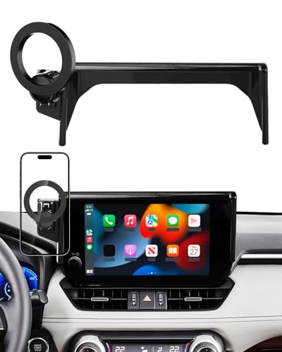 PZK Car Phone Holder for Toyota RAV4 2019 2020-2023 2024 2025 Hybrid LE/XLE/Premium Accessories 7/8-Inch Screen 360° Rotation Phone Mount Compatible with Magsafe Not Affect Vent (Not fit 9/10.5 inch) - color: Magsafe, size: RAV4 2019-2025