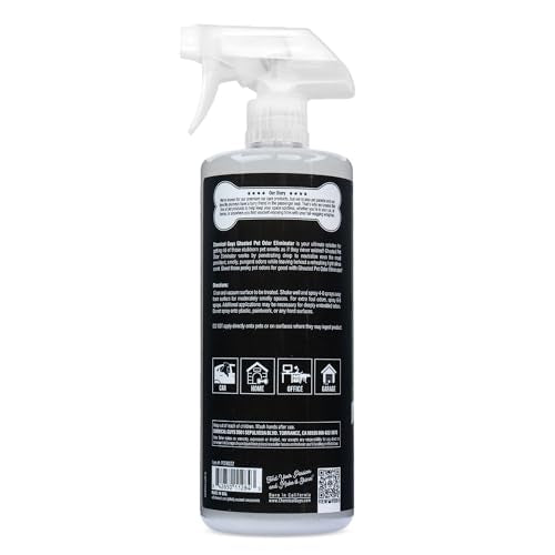 Chemical Guys Ghosted Pet Odor Eliminator 32 Oz Pet Smell Neutralizer For Car Interior, Carpet, Upholstery, Fabric Seats, Home, Furniture, Citrus Scent Spray Cleaner - size: 32 Fl Oz (Pack of 1)