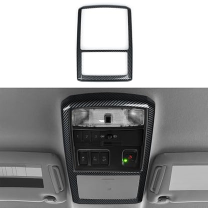 Car Reading Light B ABS Sticker Carbon Fiber Decal Cover Interior Trim Accessories for Toyota 4Runner SUV 2010-2025 Black - color: Reading Light B