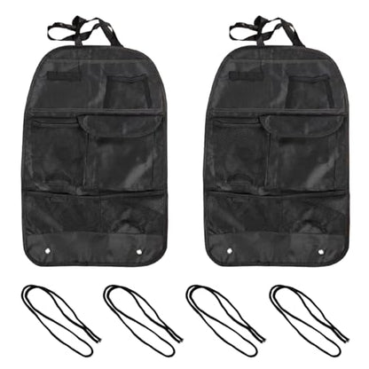 Car Backseat Organizer with 7 Storage Pockets, Waterproof Auto Seat Back Protector Kick Mat for Kids Toddlers, Large Capacity Universal Travel Accessories, Keep Vehicles Organized & Tidy (2PCS) - size: 2PCS