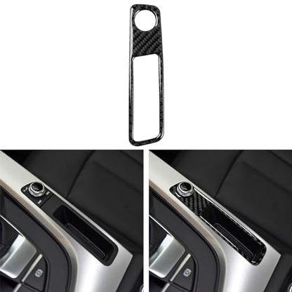 NVCNX Real Carbon Fiber Compatible with Audi B9 A4 S4 2017-2025 / A5 S5 RS5 2018-2025 2019 2020 2021 2022 2023 2024 Car Center Console Volume Control Panel Cover Sticker Interior Trim Accessories 1PC - color: Console Volume Control Panel