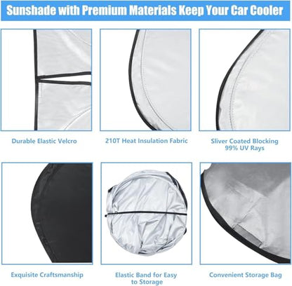 Windshield Sun Shade for 2026 2025-2019 Mazda CX-30 Custom Fit Window Sunshade Fit CX30 Windshield Cover Accessories, Front Window Shade Sun Visor Blocks UV Keep Car Cooler - size: S2. for Mazda Cx-30 2019-2026