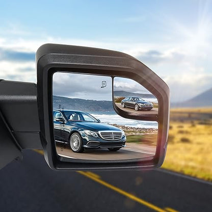BDFHYK Mirror Glass Compatible with F150 2015-2020 Blind Spot Convex Mirror Glass w backing plate, FL3Z17K707L, Heated (Right Side) - size: Right Passenger Side, style: 2015-2020 F-150