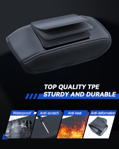 Armrest Cover for 2019-2025 2026 Subaru Ascent (Premium/Onyx Edition/Limited/Bronze Edition/Touring) Accessories Center Console Middle Lid Pad Protector for Car Elbow Rest - size: for 2019-2026 Subaru Ascent