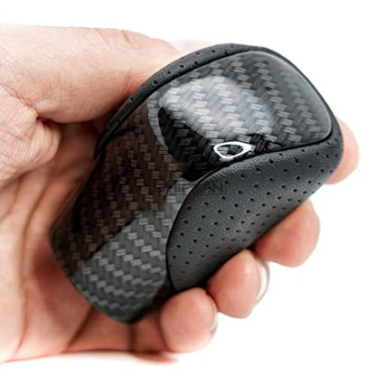 Gear Shift Knob Shifter for Lexus ES GS GX is NX RC RX 200t 300 350 3450h 450hL 350L (Punched Black Leather/Carbon Pattern) - color: Punched Black Leather / Carbon Pattern