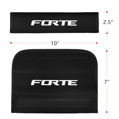 2PCS Seat Belt Covers Compatible with KIA K3 2019-2021 Car Accessories, Seatbelt Shoulder Strap Pads Safety Belt Cushions Protective Sleeves - color: Seat Covers-FORTE