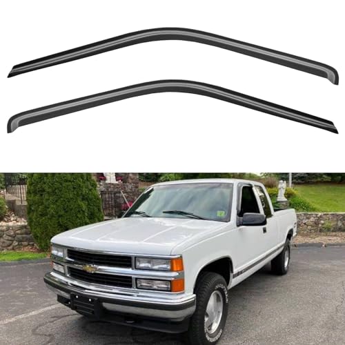 Window Visors Rain Guards for 1988-1999 Chevy/GMC C/K 1500/2500/3500 Standard Cab, Out-Channel Window Vent Wind Deflectors Visors Shades for 1995-1999 Tahoe, 1992-1994 Blazer Regular Cab, 2pcs - size: 1995-1999 Tahoe/Yukon Standard